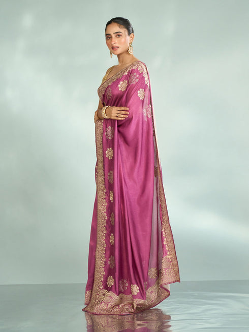 Mohey Purple Enchantment Saree
