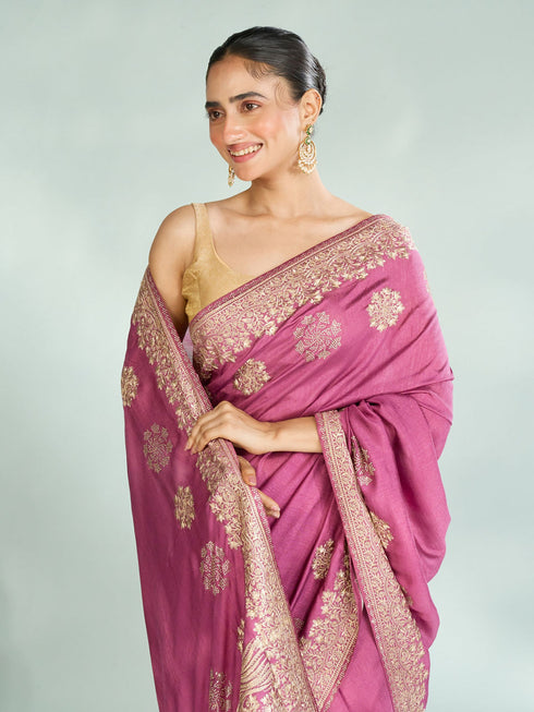 Mohey Purple Enchantment Saree