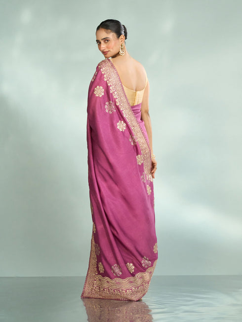 Mohey Purple Enchantment Saree