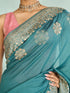 Mohey Elegant Light Blue Saree