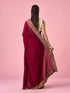 Mohey Wine Silk Saree with Zari Work