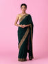 Mohey Bottle Green Lush Saree