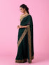 Mohey Bottle Green Lush Saree