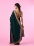 Mohey Bottle Green Lush Saree