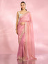 Mohey Radiant Pink Organza Saree