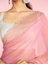 Mohey Radiant Pink Organza Saree