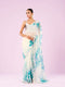 Mohey Green Organza Saree