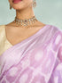 Mohey Lilac Elegance Saree