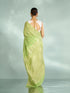 Mohey Pista Green Festive Saree