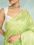 Mohey Pista Green Festive Saree