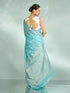 Mohey Luminous Light Blue Splendor Saree