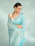 Mohey Luminous Light Blue Splendor Saree
