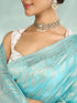 Mohey Luminous Light Blue Splendor Saree
