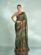 Mohey Pistachio Festive Elegance Saree