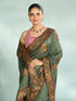 Mohey Pistachio Festive Elegance Saree