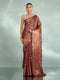 Mohey Radiant Wine Saree