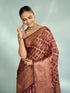 Mohey Radiant Wine Saree