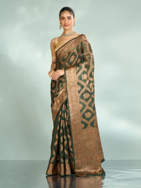Mohey Emerald Enchantment Saree