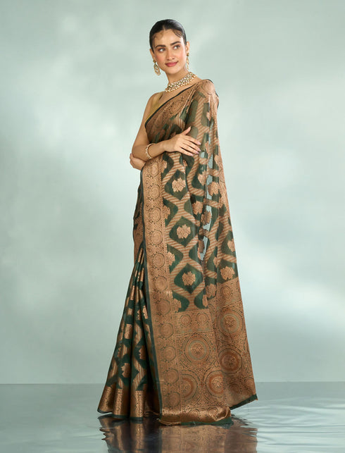 Mohey Emerald Enchantment Saree