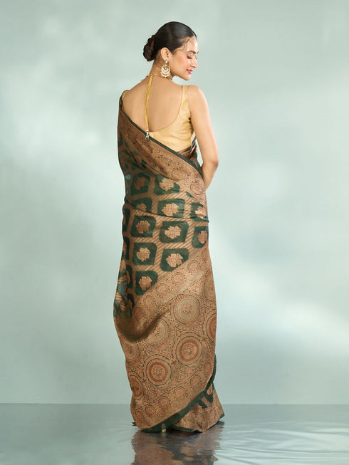 Mohey Emerald Enchantment Saree