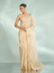 Mohey Elegance Unveiled Cream Banarasi Saree