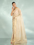 Mohey Elegance Unveiled Cream Banarasi Saree