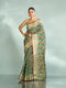 Mohey Enchanting Rama Green Saree