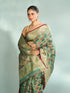 Mohey Enchanting Rama Green Saree