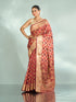 Mohey Splendid Coral Saree