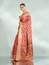 Mohey Splendid Coral Saree