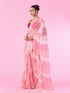 Mohey Radiant Rani Pink Chiffon Saree