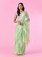 Mohey Emerald Elegance Chiffon Saree