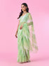 Mohey Emerald Elegance Chiffon Saree