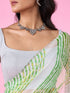 Mohey Emerald Elegance Chiffon Saree