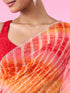 Mohey Orange Chiffon Wonder Saree