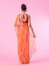 Mohey Orange Chiffon Wonder Saree