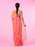 Mohey Radiant Rani-Orange Chiffon Saree
