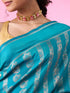 Mohey Emerald Elegance Banarasi Saree