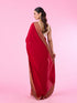 Mohey Majestic Radiance Red Saree