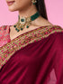 Mohey Wine Elegance Saree
