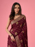 Mohey Sensational Wine Elegance Banarasi Saree
