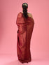 Mohey Maroon Hues of Elegance Saree