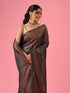 Mohey Enthralling Blue Banarasi Saree