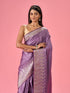 Mohey Elegant Purple Opulence Banarasi Saree