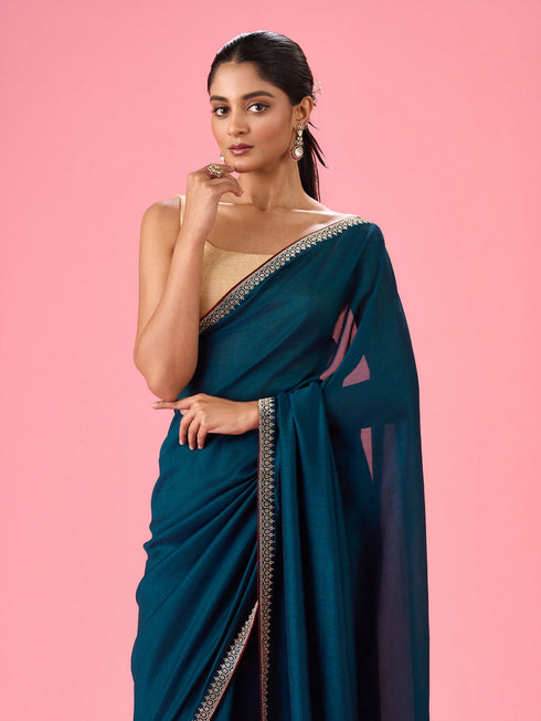 Mohey Regal Blue Saree