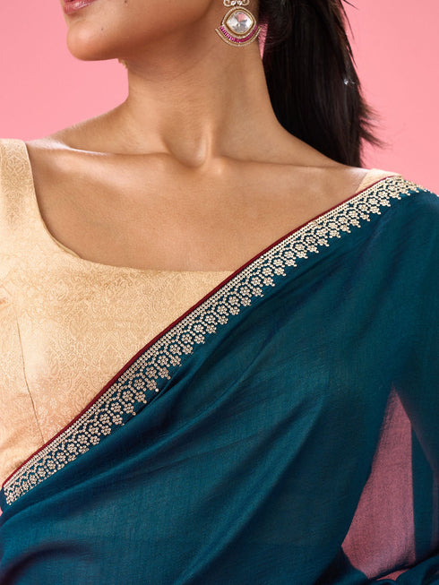 Mohey Regal Blue Saree