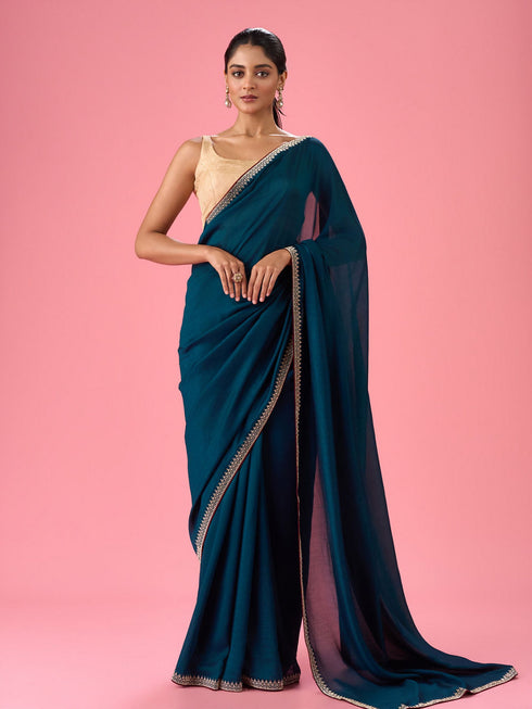 Mohey Regal Blue Saree