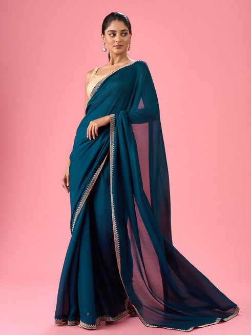 Mohey Regal Blue Saree