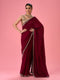 Mohey Wine Hued Elegance Saree