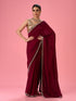 Mohey Wine Hued Elegance Saree